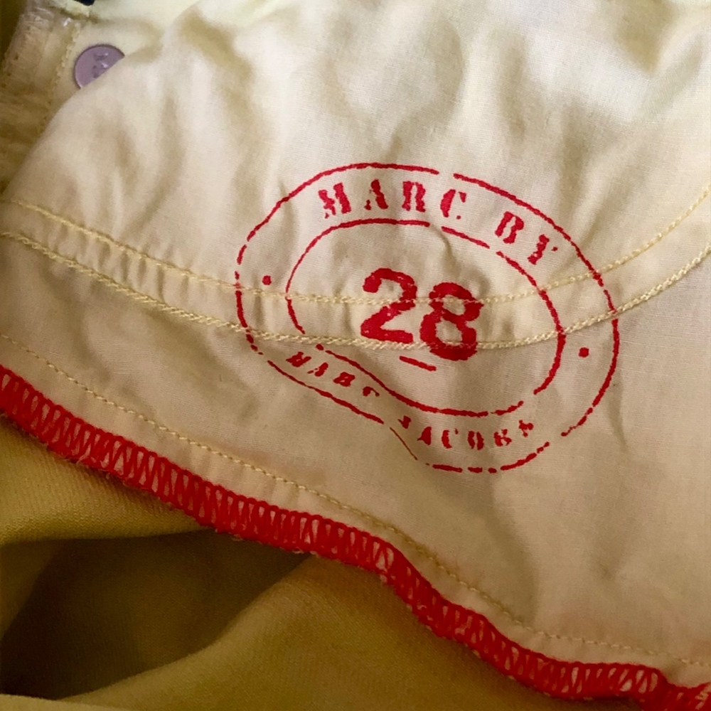 Marc By Marc Jacobs Yellow Jean Shorts - Picture 5 of 5